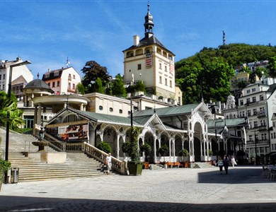 Excursión en grupo a Karlovy Vary, localidad termal checa