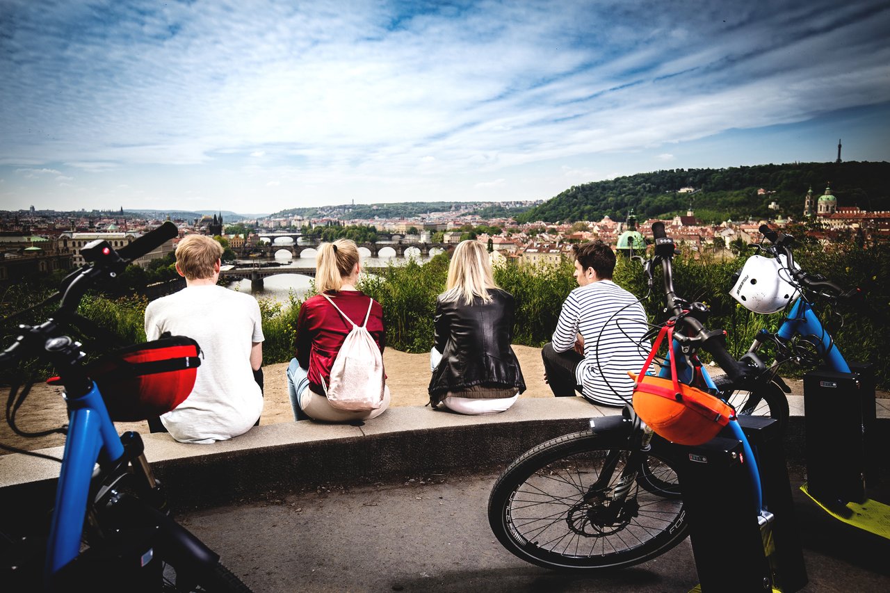 1 E scooter panoramic tour Prague